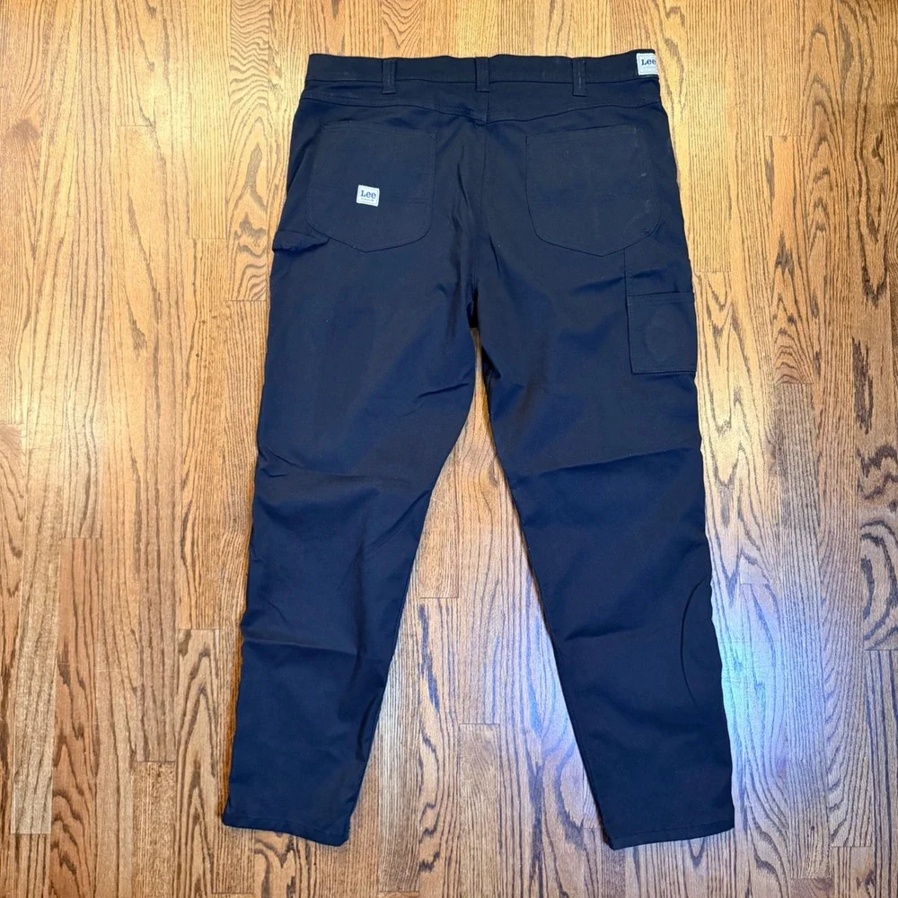 Lee Workwear Carpenter Pants‎ Utility Pockets 42x32 Black Baggy Workwear